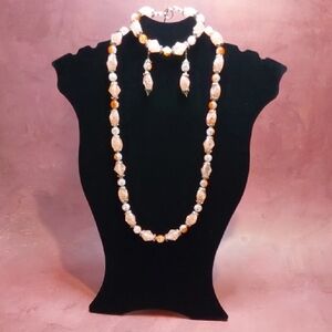 Chic Gold and Silver Necklace Set - NWOT